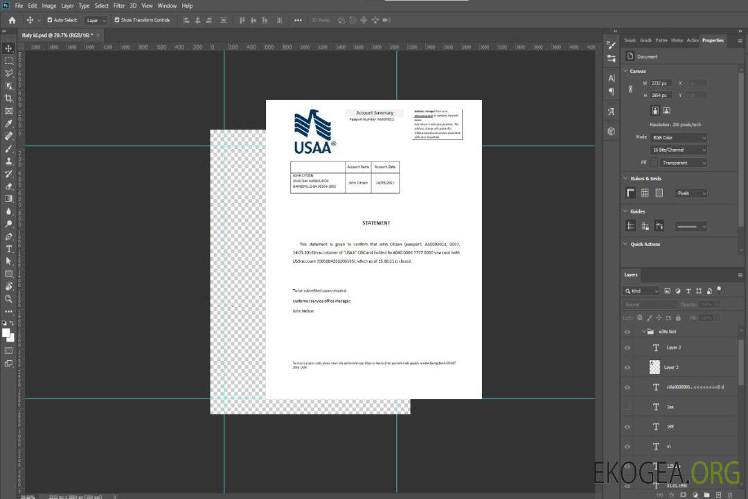 Référence USA , USAA , closure template